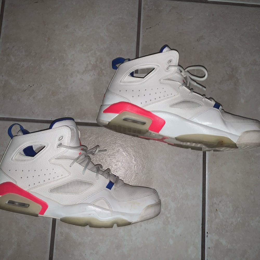 jordan 6 white pink blue